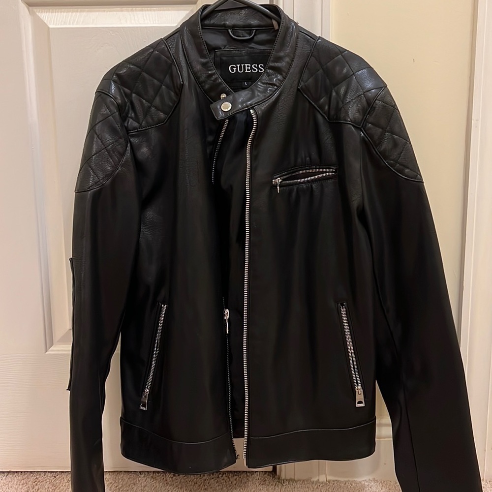 GUESS Faux Leather Jacket